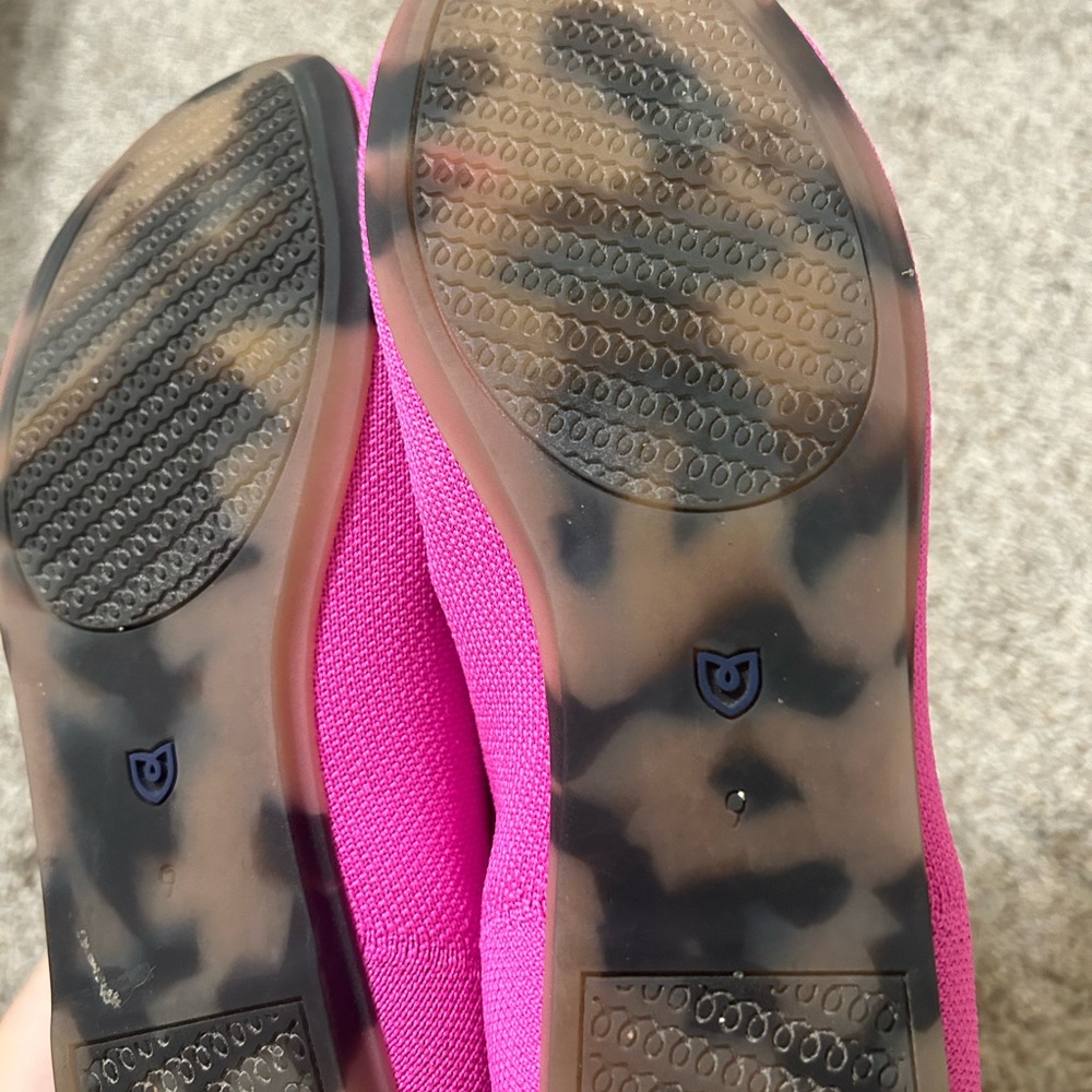 Rothy's Dragonfruit Pink Knit Ballet Flats - Picture 13 of 13